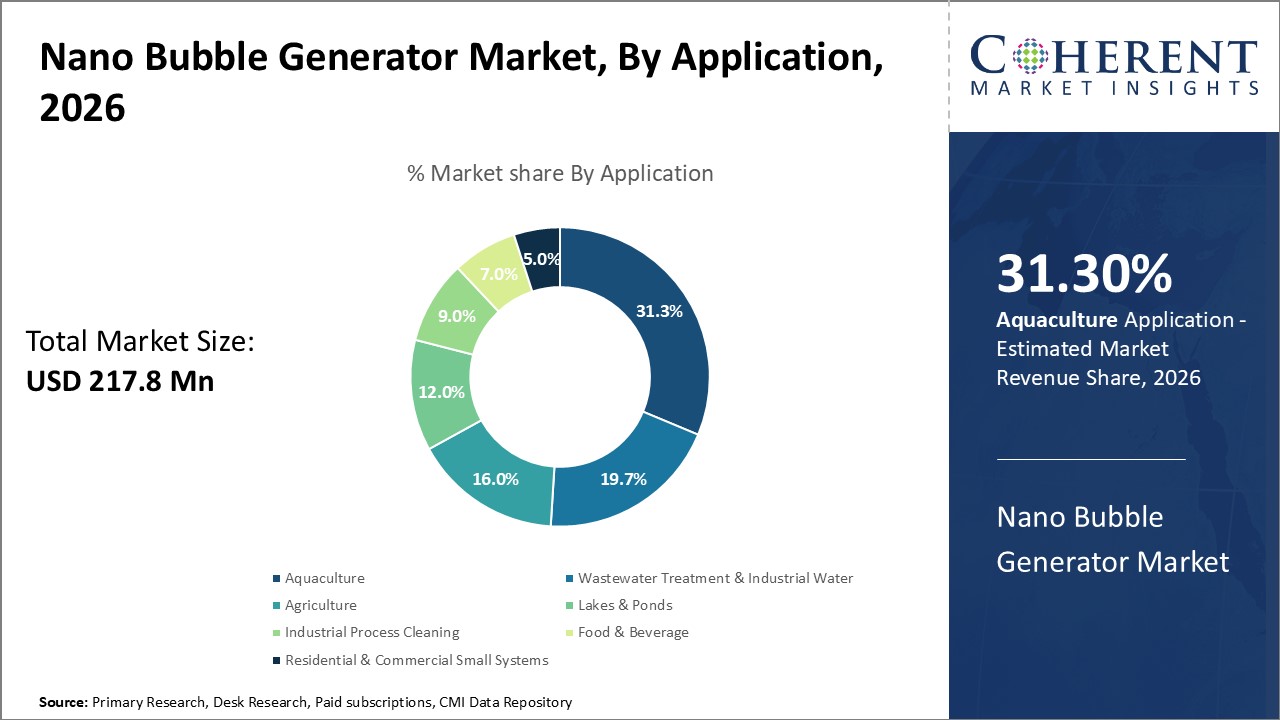 Nano Bubble Generator Market, By Application