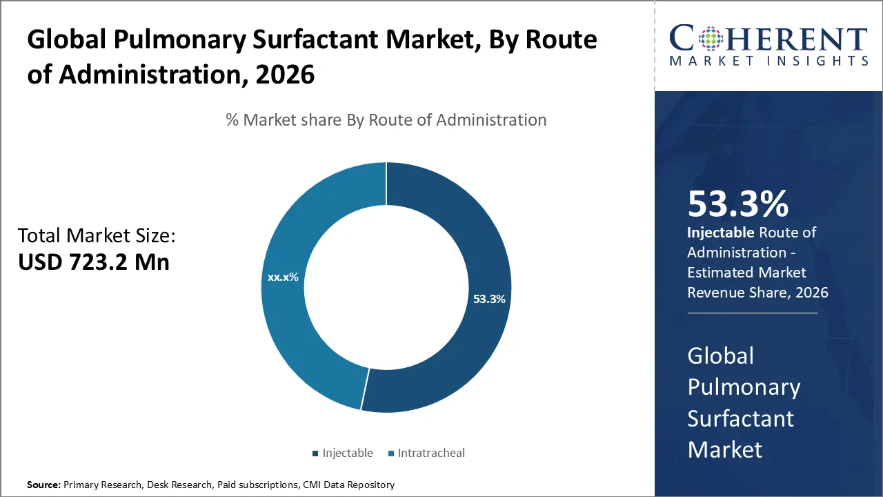 Pulmonary Surfactant Market By Route of Administration 